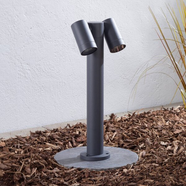 Lampione da giardino Tulimar PRIOS, dimmerabile, Nero, Alluminio, Moderno, Lampada da esterni