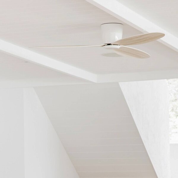 Beacon Lighting Ventilatore da soffitto Airfusion Radar rovere Ø 106 cm silenzioso, Legno chiaro, Soggiorno / Sala da pranzo, Legno, Moderno