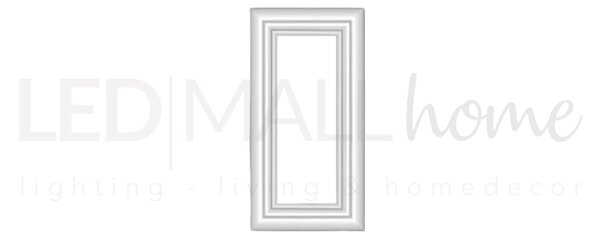 Boiserie 6 pz pannelli in duropolimero preassemblati 25x50cm