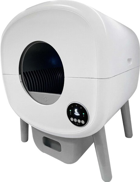 Lettiera autopulente Fudajo 76 L, lettiera automatica 55 x 50 x 66,5 cm, lettiera elettrica con controllo via app e connessione USB