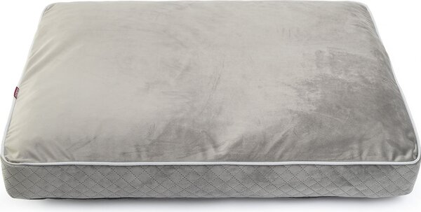 Cuscino per cani con memory foam per cani di taglia grande Lettino per cani lavabile Suede Large XL: 75 x 100 cm Colore: grigio (velluto)