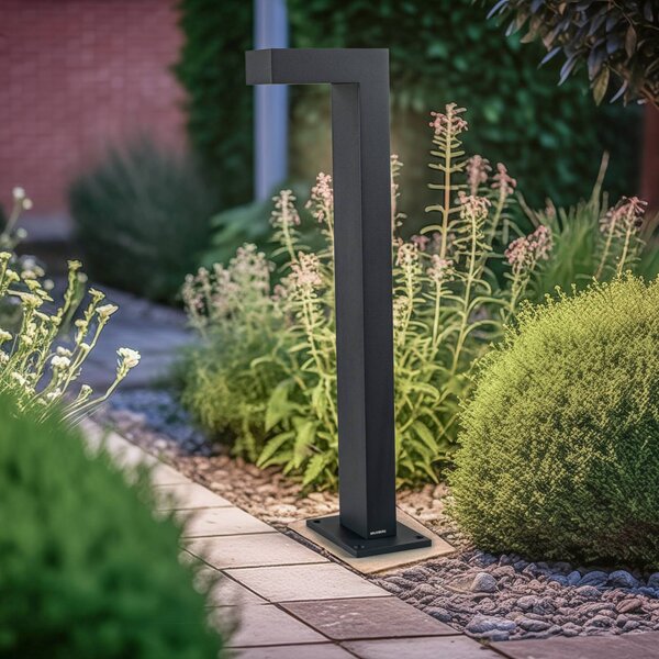 BRUMBERG Lampioncino da giardino Lantern, Alluminio / Grigio / Zincato, Alluminio, Design, Lampada LED da esterni