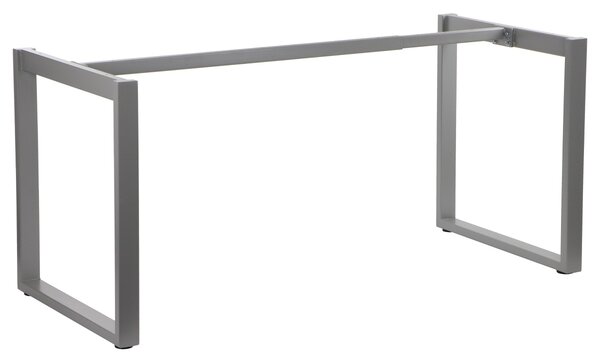 Struttura in metallo per scrivania o tavolo NY-131A, lunghezza regolabile, gambe regolabili, dimensioni 120-180x70x72,5 cm, grigio