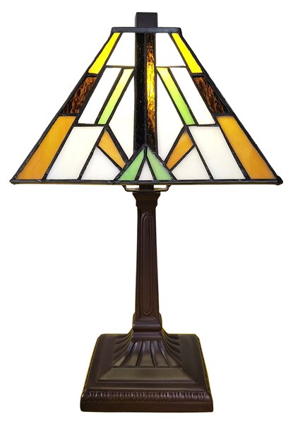 Lampada da tavolo Tiffany Clayre & Eef 20x20x34 cm in poliresina marrone