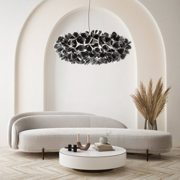 Slamp Lampada a sospensione Clizia Mama Non Mama, dimmerabile, Nero, Soggiorno / Sala da pranzo, Plastica, Design, Lampada a sospensione