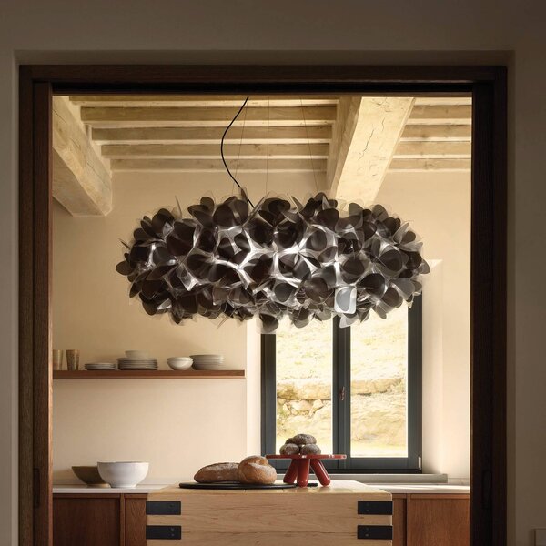 Slamp Lampada a sospensione Clizia Mama Non Mama, dimmerabile, Nero, Soggiorno / Sala da pranzo, Plastica, Design, Lampada a sospensione
