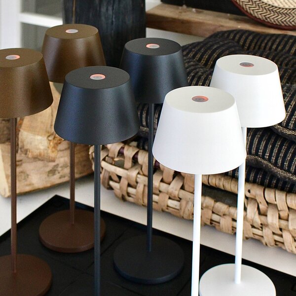 LOOM DESIGN Lampada LED per terrazza Modi, corten dimmerabile, Marrone / Ruggine, Soggiorno / Sala da pranzo, Alluminio, Moderno