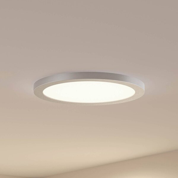 Plafoniera a LED Aureka PRIOS, Alluminio / Grigio / Zincato, Soggiorno / Sala da pranzo, Alluminio, Moderno, Plafoniera LED