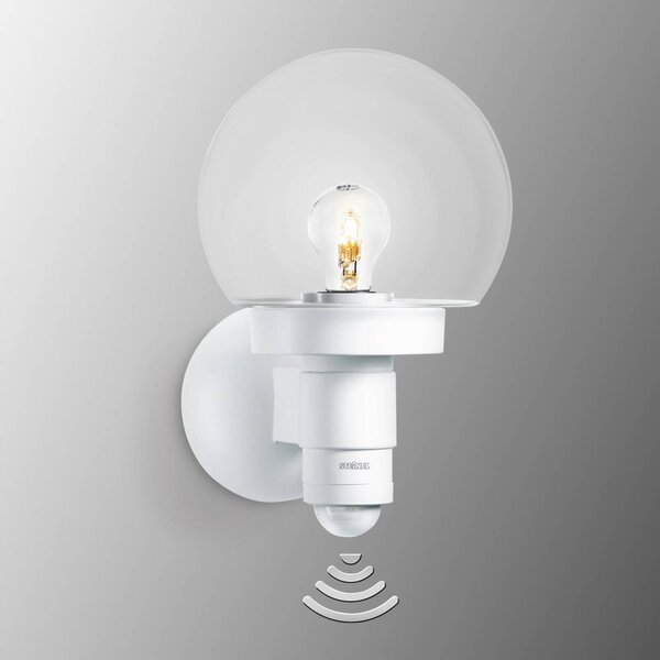 STEINEL L 115 S Applique a sensore bianco, Bianco / Opale, Vetro