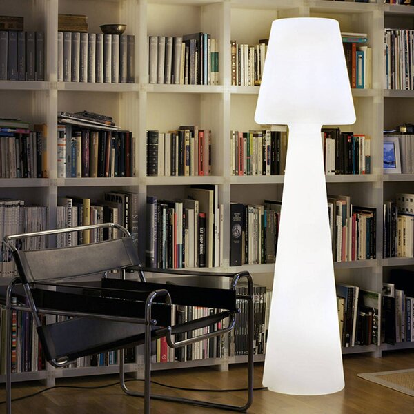 Newgarden Lampada da terra Lola altezza 165 cm bianco freddo, Bianco / Opale, Plastica, Moderno