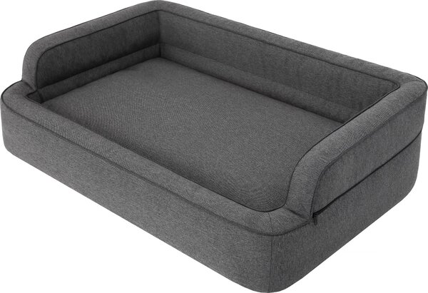 Letto per cani, arredamento per animali, letto per gatti, sfoderabile, cesto per cani, cuscino per cani, lettino per cani, posti letto, divano per cani, grafite, XXL: 117x79 cm