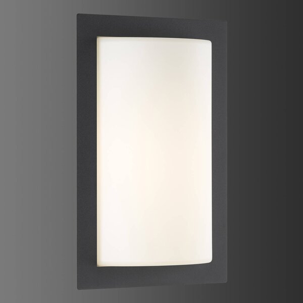 LCD Applique da esterno Luise color grafite con luce LED