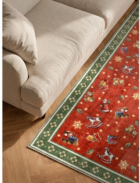 Tappeto rosso/verde a tema natalizio 160x230 cm Toy's Delight Nostalgic Noel Red Green – Villeroy&Boch