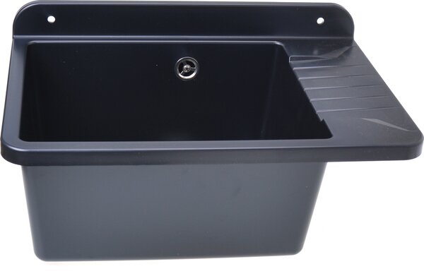 Aqbau® Lavello 505mm Lavello granito nero