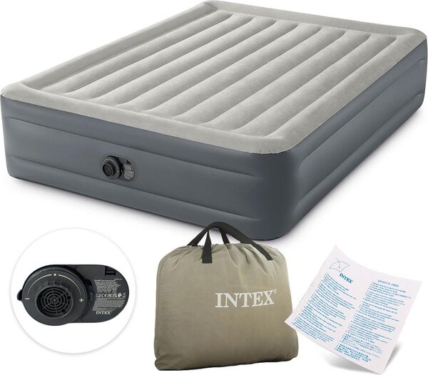 Materasso gonfiabile grande 203x152 cm con pompa incorporata INTEX 64126