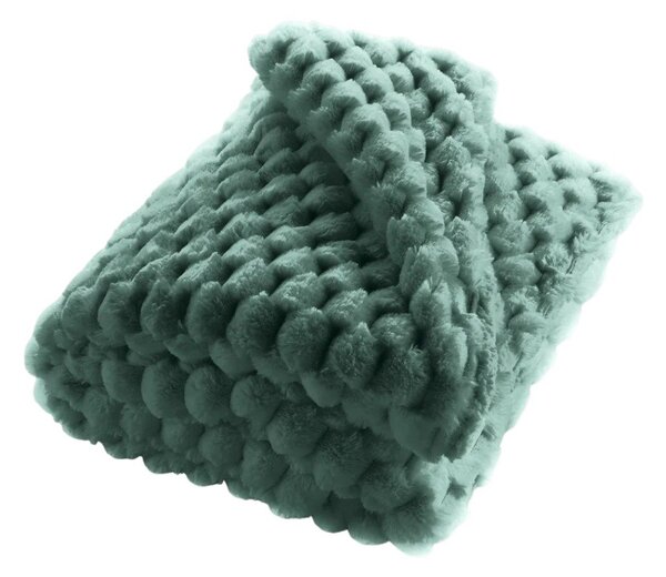 Coperta verde in micropile 220x240 cm Frosty – douceur d'intérieur