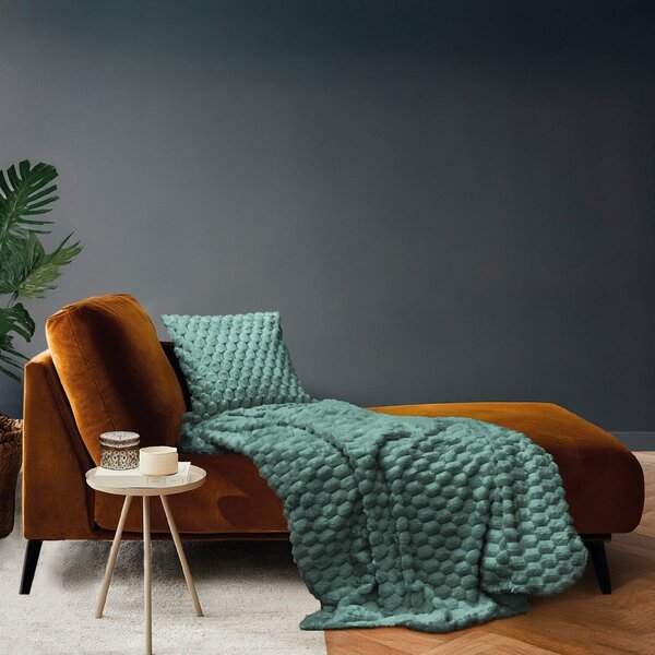 Coperta verde in micropile 220x240 cm Frosty – douceur d'intérieur