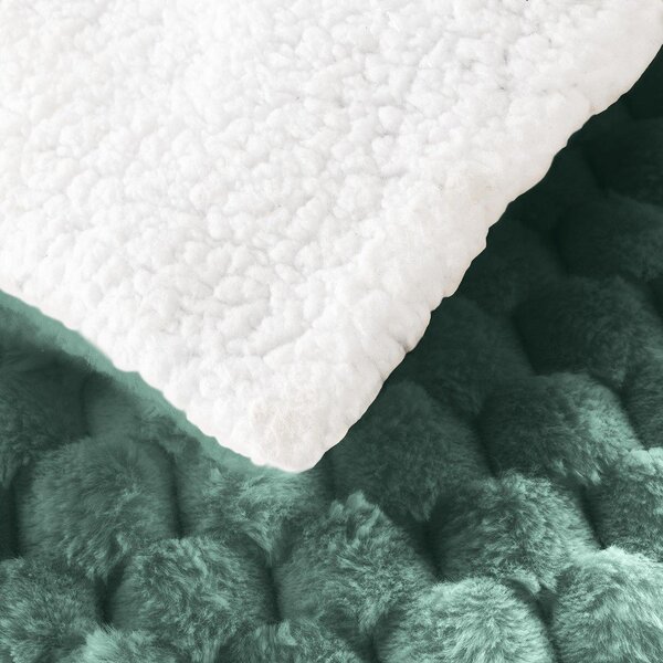 Coperta verde in micropile 220x240 cm Frosty – douceur d'intérieur