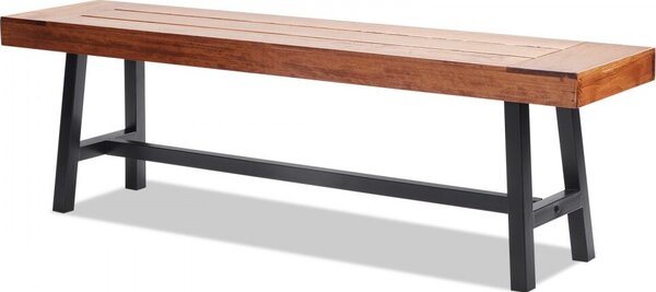 Panca da giardino 160 cm legno 227 kg Panca per parco e patio Panca per 3 persone