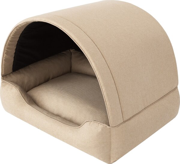 Lettino per cani, casetta per cani in tessuto, grotta per gatti, cuccia per cani, cesto per cani, sdraio per cani, posti letto, mobili per animali, divano per cani, beige, XL: 82x58 cm