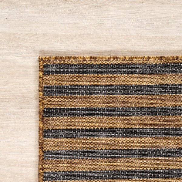 Tappeto da interno/esterno nero/marrone 160x230 cm Mira 1453 – Ayyildiz Carpets