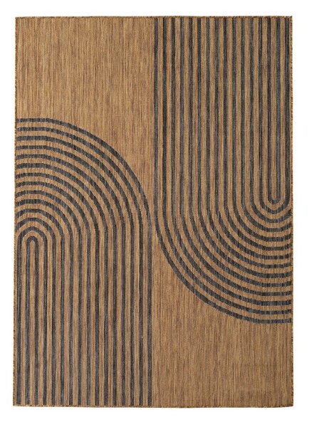 Tappeto da interno/esterno nero/marrone 160x230 cm Mira 1453 – Ayyildiz Carpets