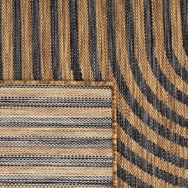 Tappeto da interno/esterno nero/marrone 160x230 cm Mira 1453 – Ayyildiz Carpets