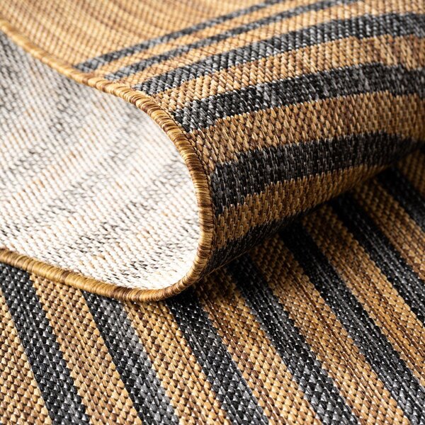 Tappeto da interno/esterno nero/marrone 160x230 cm Mira 1453 – Ayyildiz Carpets