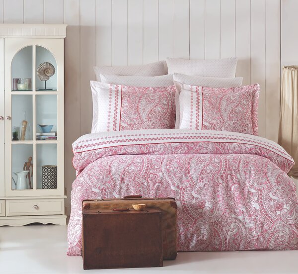 L'Essentiel Linge de Maison, Adal- PRL6241, rosa, bianco, piumino, 100% cotone ranforce