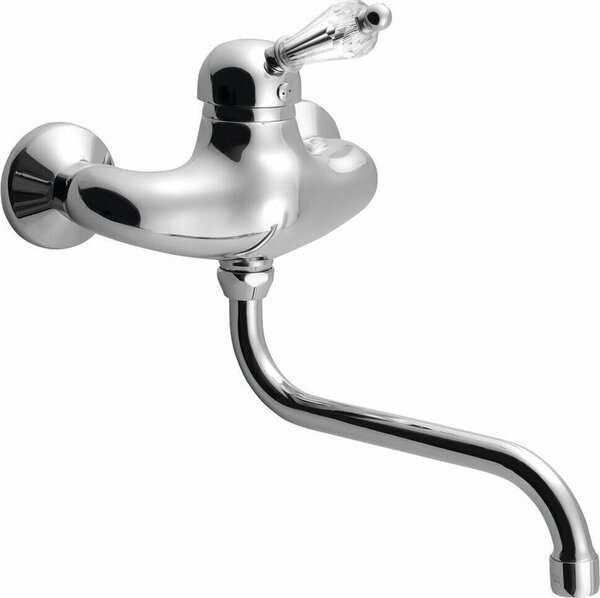 Sapho Kirké - Miscelatore per lavabo, leva in cristallo, cromo KI15KC