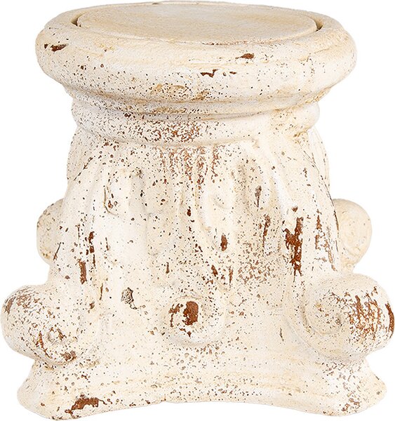 Tavolo per piante Clayre & Eef 22x22x21 cm Materiale ceramico beige