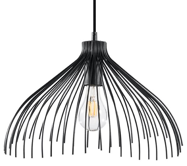 Lampada a sospensione UMB nero 1xE27 15W acciaio 125x40x40cm Sollux Lighting