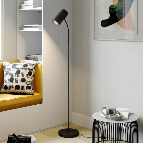 Lampada da terra Karoli Lindby, Nero, Soggiorno / Sala da pranzo, Metallo, Moderno, Lampada da terra