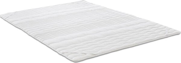 Topper in schiuma comfort da 2,5 cm Sleezzz® Basic 180 x 200 cm con trapuntatura a onde a 7 zone e gommini angolari