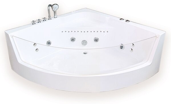 Vasca idromassaggio 150 x 150 cm Cromoterapia – White Shark