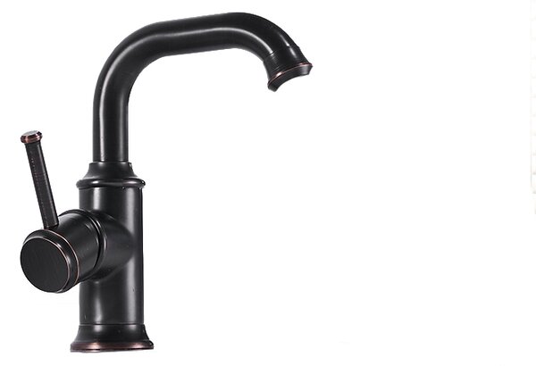 Miscelatore lavabo KRAN retro nero in piedi MELINEA LAUFERI