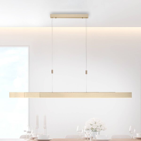 PURE Lampada LED a sospensione Moto, oro imperiale, dimmerabile, CCT Pure dimmerabile, Ottone / Oro, Soggiorno / Sala da pranzo, Metallo, Moderno
