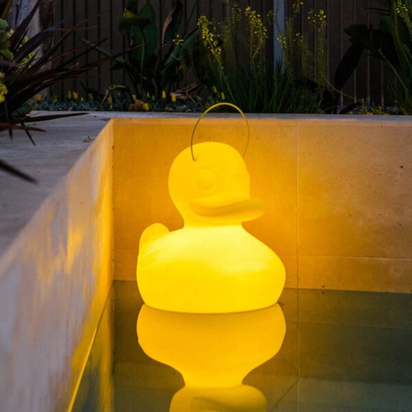 Goodnight Light Lampada di design a LED DUCK-DUCK XL per esterni, colore giallo DUCK-DUCK, dimmerabile, Giallo / Arancione, Plastica, Design