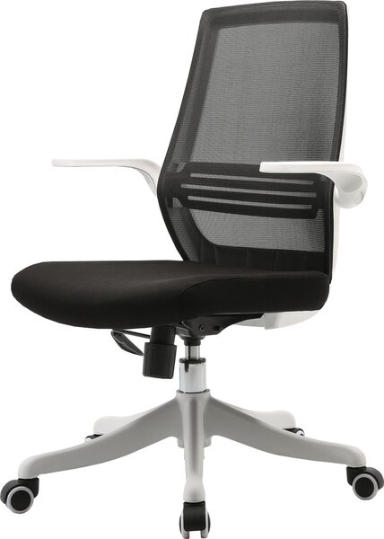 SIHOO Moderna sedia ergonomica per ufficio, sedia da scrivania, traspirante, supporto per la vita, bracciolo sollevabile ~ nero