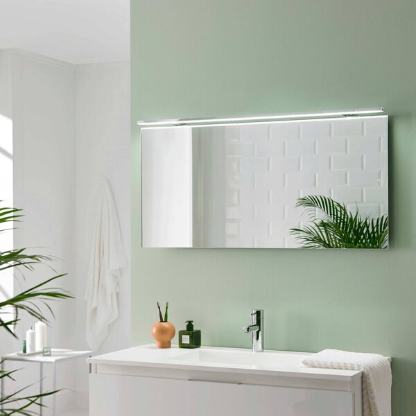Ebir Applique da parete Esther 2, Cromo / Argento, Bagno, Plastica, Moderno, Applique