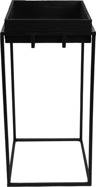 Tavolo da piantagione Clayre & Eef 31x31x65 cm Ferro nero