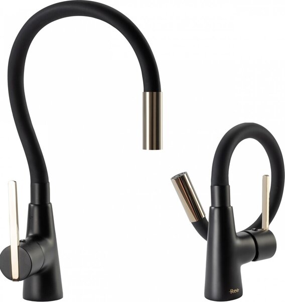 Rubinetto da Cucina Rea Icon Black/Gold