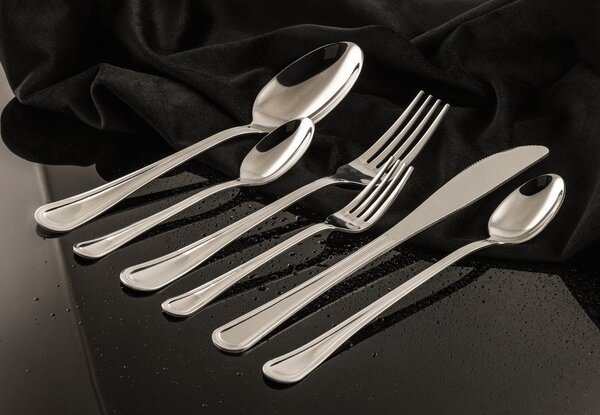 Posate argentate in acciaio inox 24 pz per 4 persone Luce – Kulig
