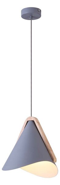 Rabalux 6649 Lampada a sospensione 1 Spot Neva, E27, grigio, industriale, 24,5cm