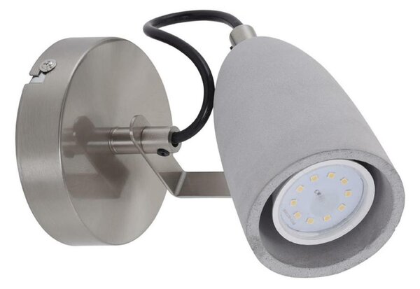 Briloner 2529-012 - Luce Spot da parete a LED THIMBLE 1xGU10/5W/230V calcestruzzo