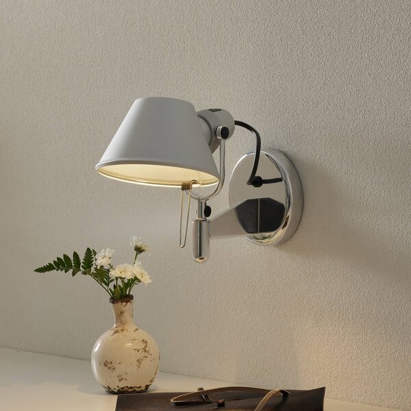 Artemide Applique da parete di design Tolomeo Faretto, Alluminio / Grigio / Zincato, Corridoio, Alluminio, Design, Applique