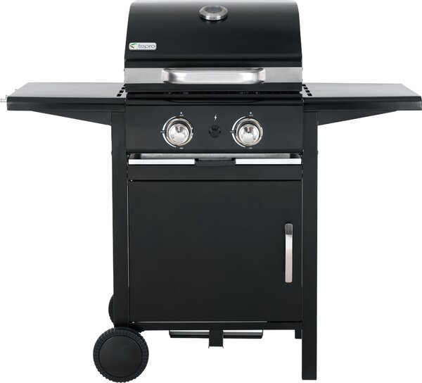 Barbecue a gas tepro Bloomfield, 2 bruciatori da circa 3 kW ciascuno, superficie della griglia: circa 40,5 x 44,5 cm