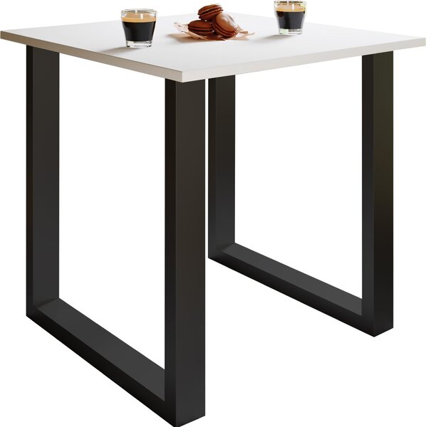 Tavolo da pranzo in legno Premium | H. 76 x W. 80 x D. 50 cm | Tavolo da cucina Tavolo da pranzo Xona U