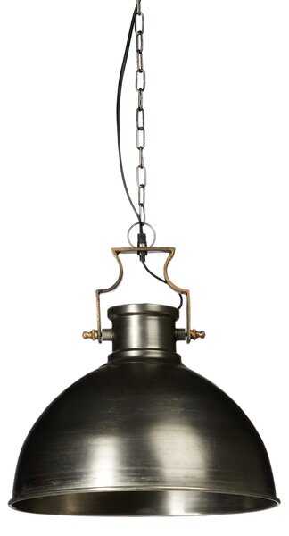 Lampada a sospensione Relaxdays in stile industriale, opaca, grande, A x L x P: 145 x 40,5 x 40,5 cm, a forma di campana, metallo, E27 fino a 40 W, antracite