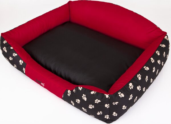 Cuccia per cani "Royal" -65x50cm- Robusta con schienale alto, morbidamente imbottita | Pillowprim